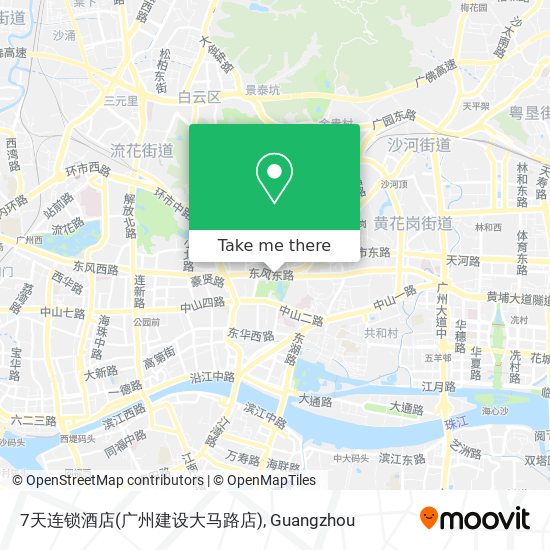 7天连锁酒店(广州建设大马路店) map