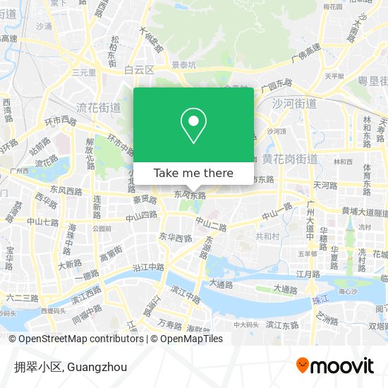 拥翠小区 map