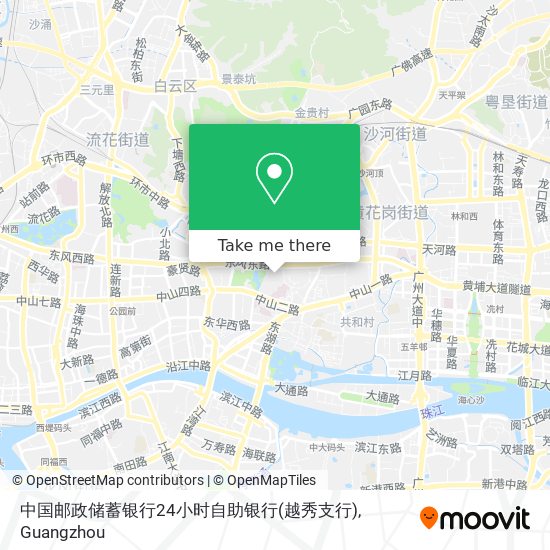 中国邮政储蓄银行24小时自助银行(越秀支行) map