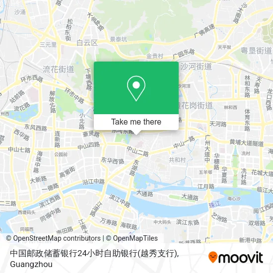 中国邮政储蓄银行24小时自助银行(越秀支行) map