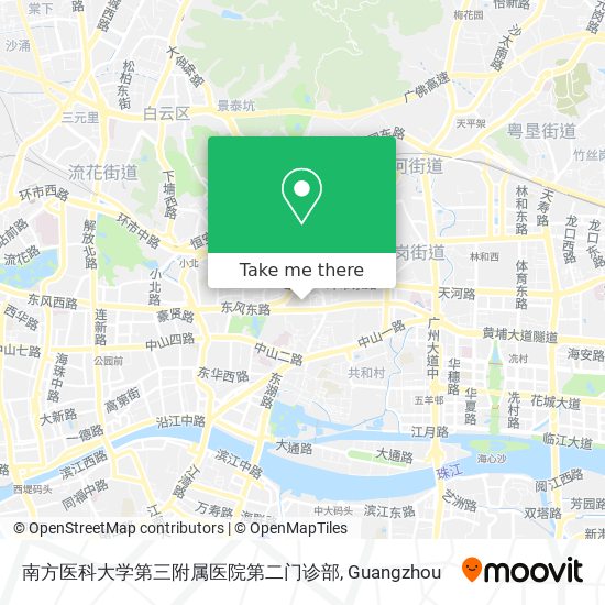 南方医科大学第三附属医院第二门诊部 map