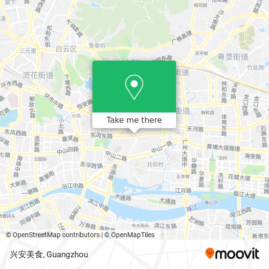兴安美食 map