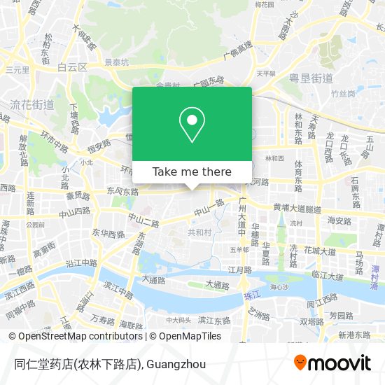 同仁堂药店(农林下路店) map