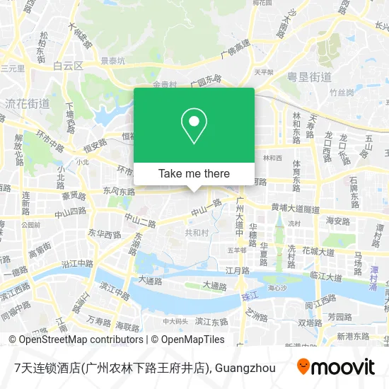 7天连锁酒店(广州农林下路王府井店) map