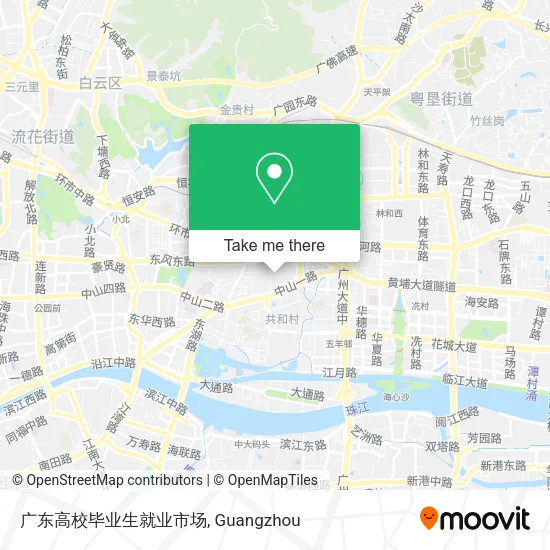 广东高校毕业生就业市场 map