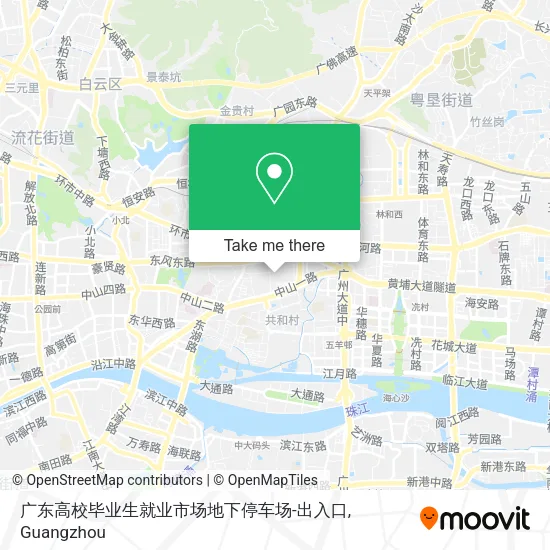 广东高校毕业生就业市场地下停车场-出入口 map