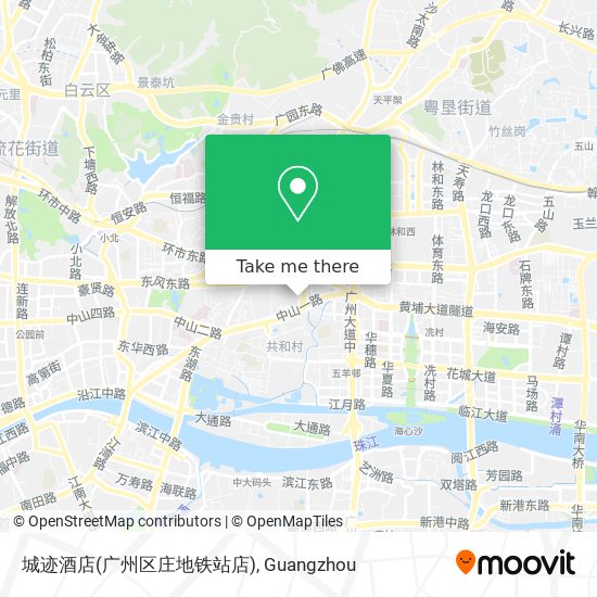 城迹酒店(广州区庄地铁站店) map