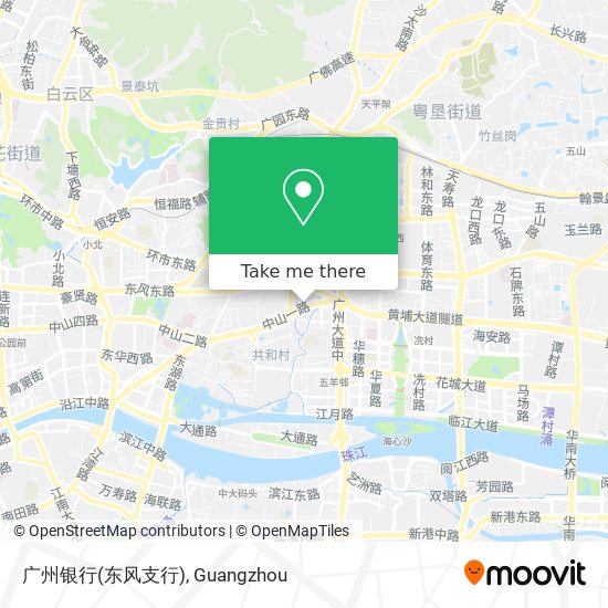 广州银行(东风支行) map
