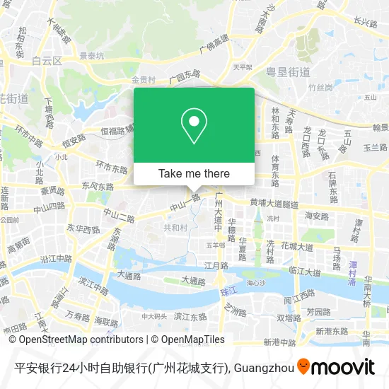 平安银行24小时自助银行(广州花城支行) map