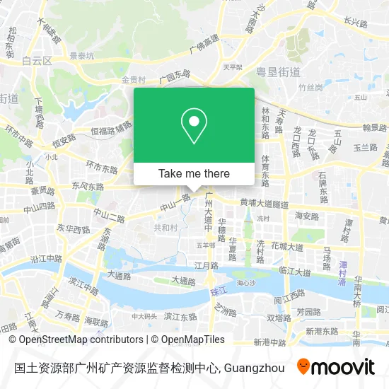 国土资源部广州矿产资源监督检测中心 map