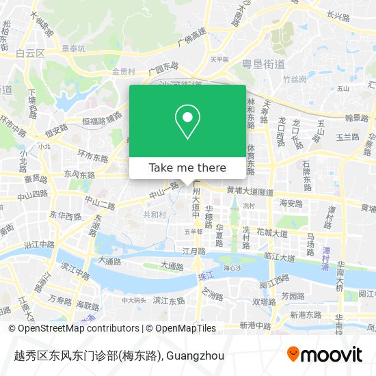 越秀区东风东门诊部(梅东路) map