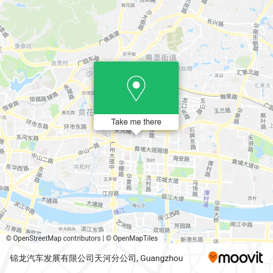 锦龙汽车发展有限公司天河分公司 map