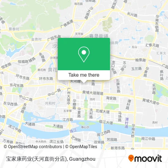 宝家康药业(天河直街分店) map