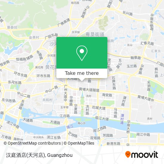 汉庭酒店(天河店) map