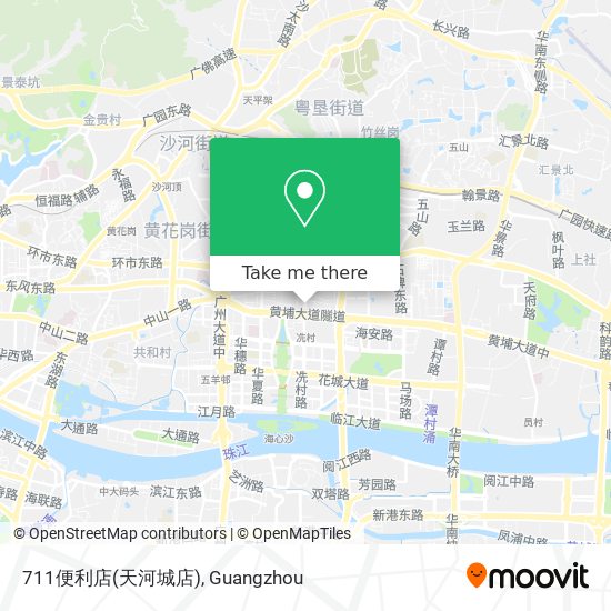 711便利店(天河城店) map