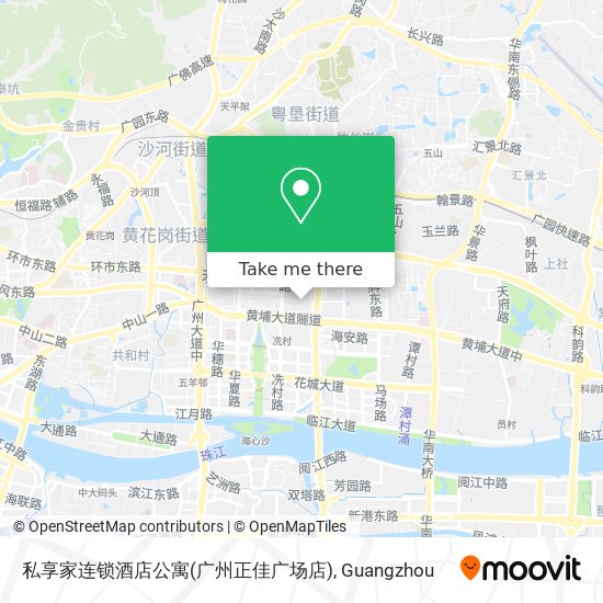 私享家连锁酒店公寓(广州正佳广场店) map