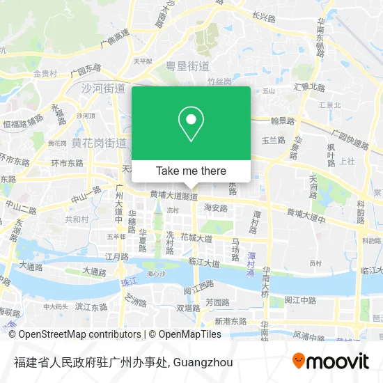 福建省人民政府驻广州办事处 map