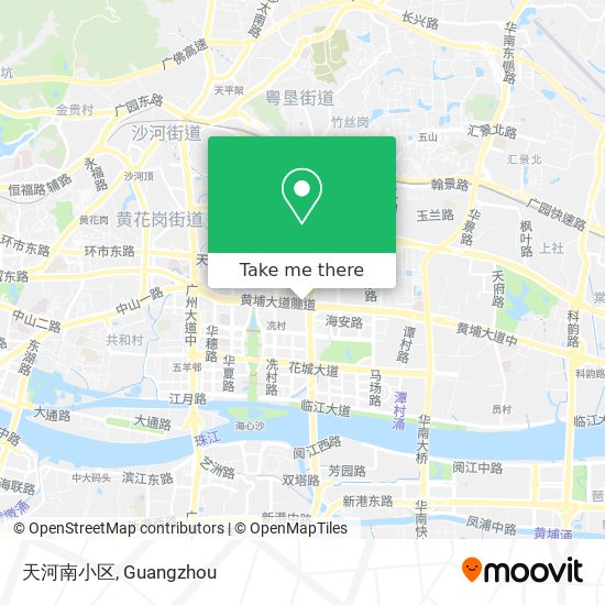 天河南小区 map