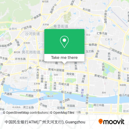 中国民生银行ATM(广州天河支行) map