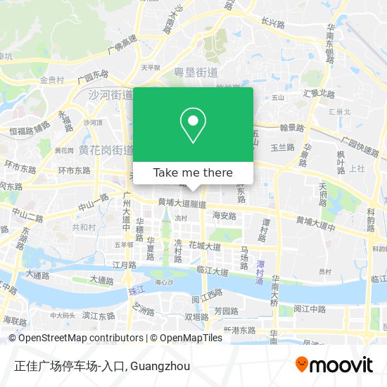 正佳广场停车场-入口 map