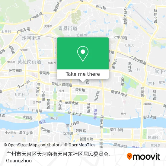 广州市天河区天河南街天河东社区居民委员会 map