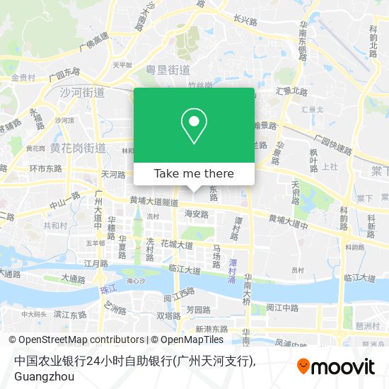 中国农业银行24小时自助银行(广州天河支行) map