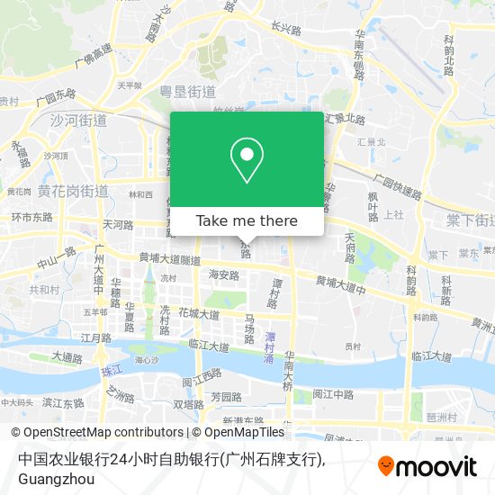 中国农业银行24小时自助银行(广州石牌支行) map