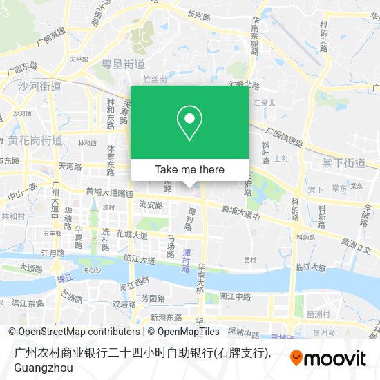 广州农村商业银行二十四小时自助银行(石牌支行) map