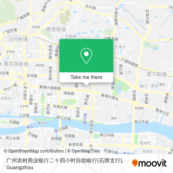 广州农村商业银行二十四小时自助银行(石牌支行) map