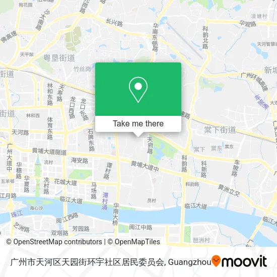 广州市天河区天园街环宇社区居民委员会 map