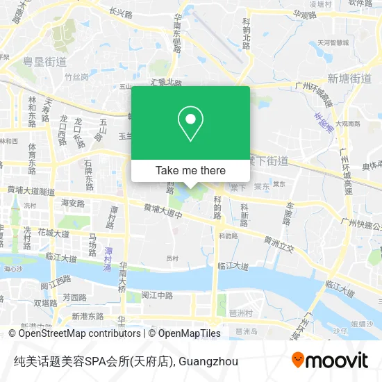 纯美话题美容SPA会所(天府店) map