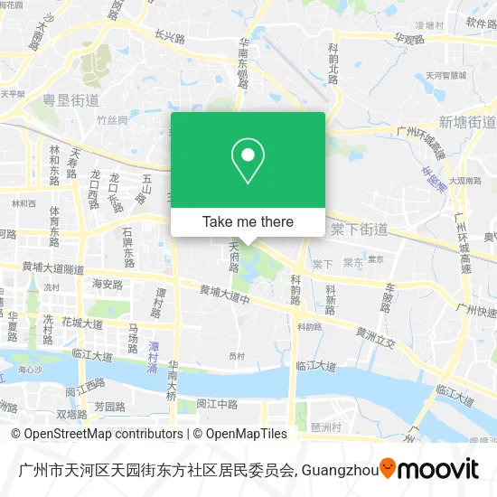 广州市天河区天园街东方社区居民委员会 map