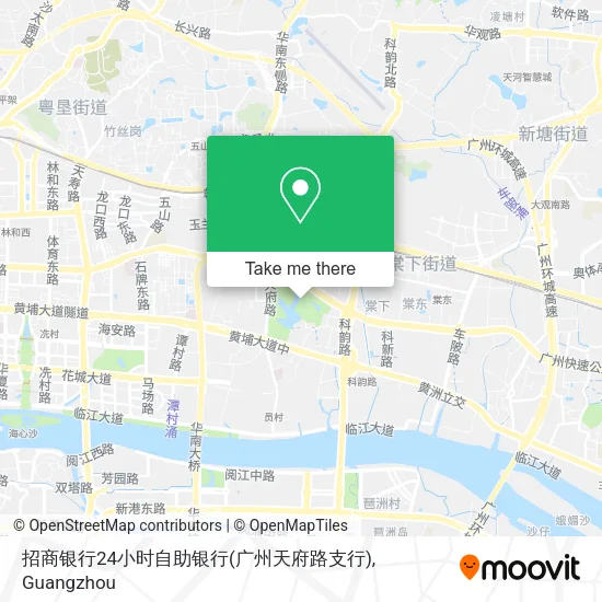 招商银行24小时自助银行(广州天府路支行) map