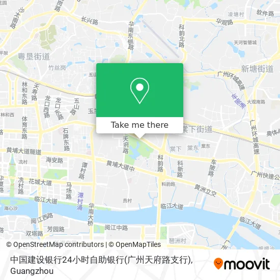 中国建设银行24小时自助银行(广州天府路支行) map