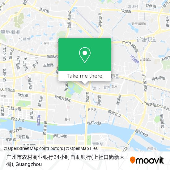 广州市农村商业银行24小时自助银行(上社口岗新大街) map