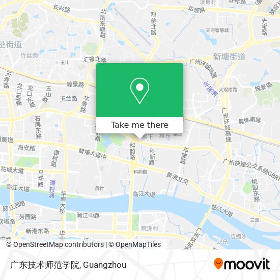 广东技术师范学院 map