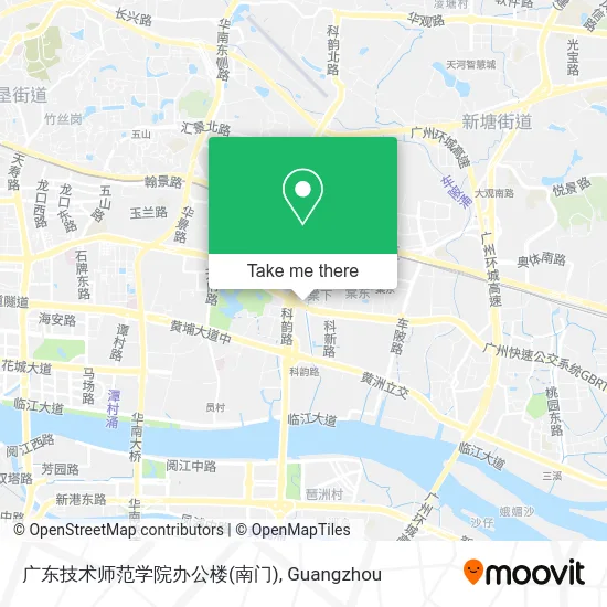 广东技术师范学院办公楼(南门) map