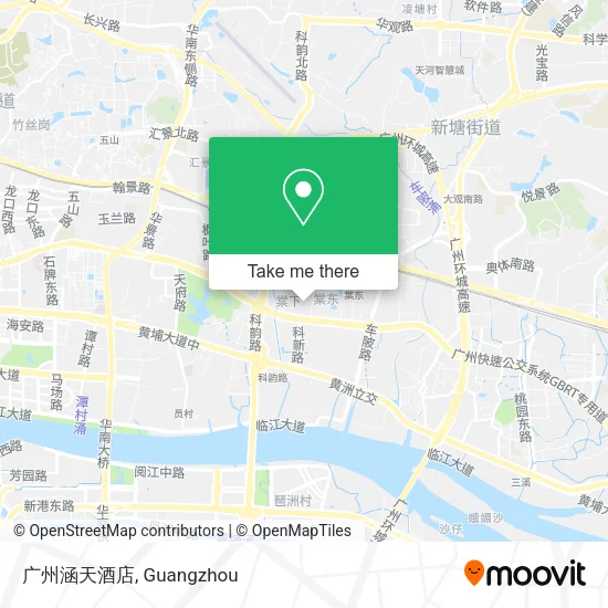 广州涵天酒店 map