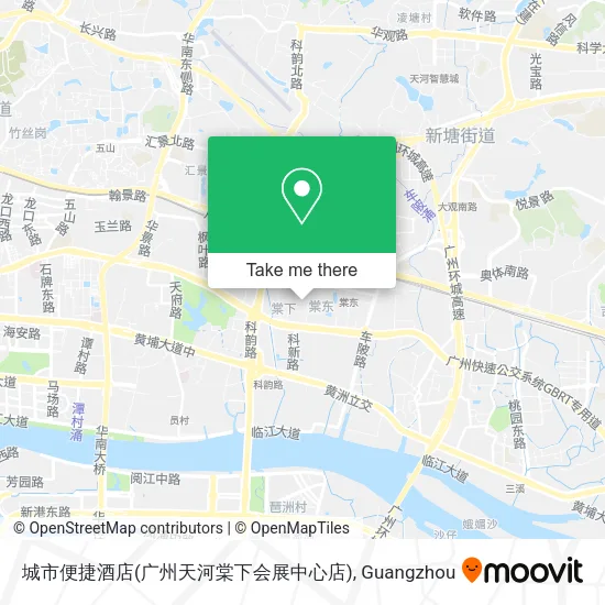 城市便捷酒店(广州天河棠下会展中心店) map