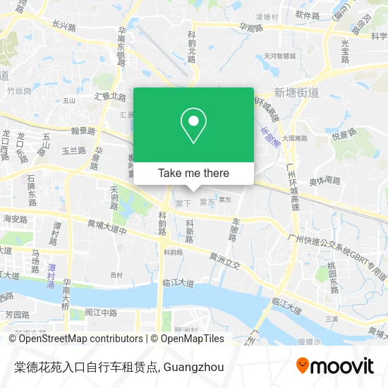 棠德花苑入口自行车租赁点 map