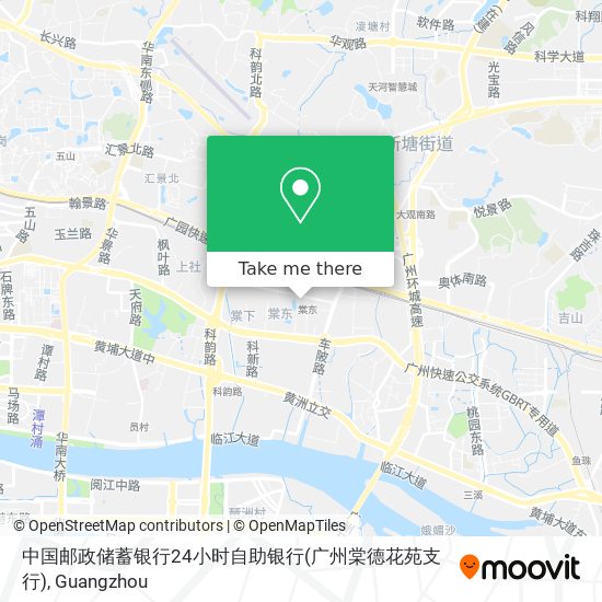 中国邮政储蓄银行24小时自助银行(广州棠德花苑支行) map