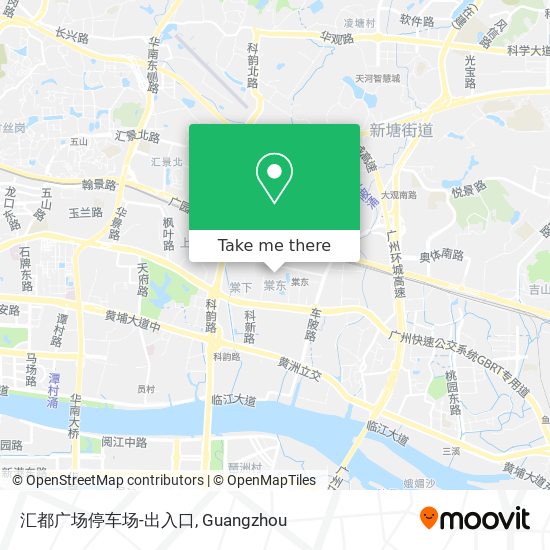 汇都广场停车场-出入口 map