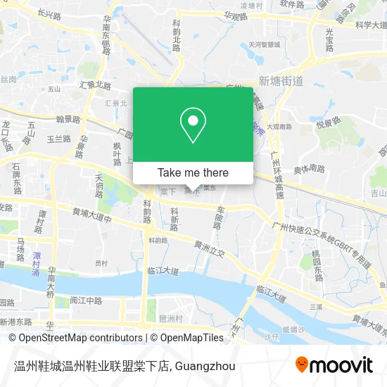 温州鞋城温州鞋业联盟棠下店 map