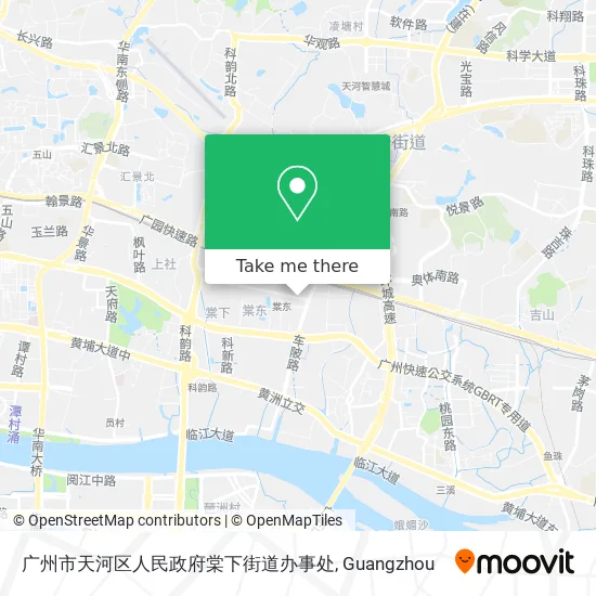 广州市天河区人民政府棠下街道办事处 map