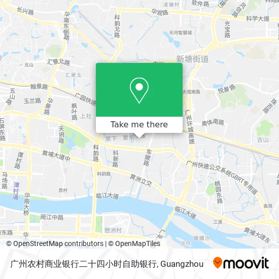 广州农村商业银行二十四小时自助银行 map