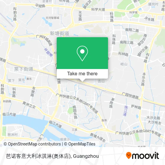 芭诺客意大利冰淇淋(奥体店) map