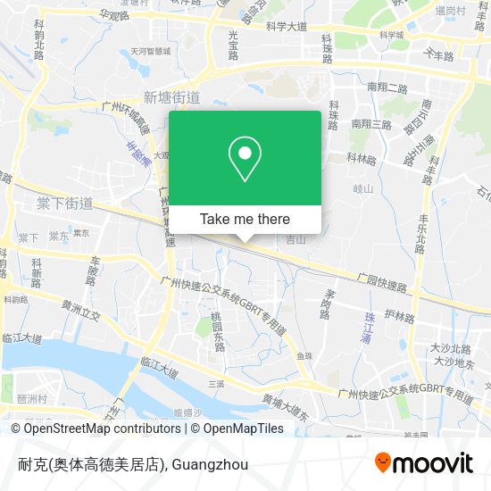 耐克(奥体高德美居店) map