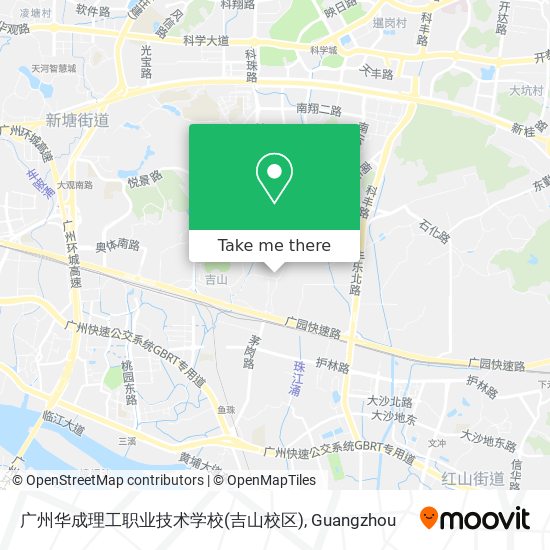 广州华成理工职业技术学校(吉山校区) map