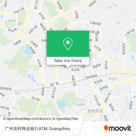 广州农村商业银行ATM map