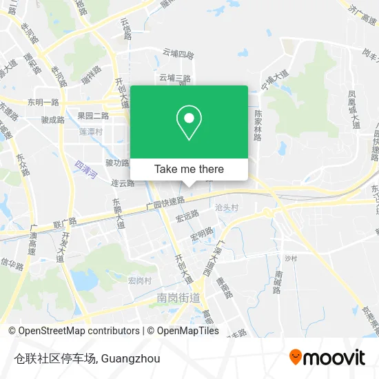 仓联社区停车场 map